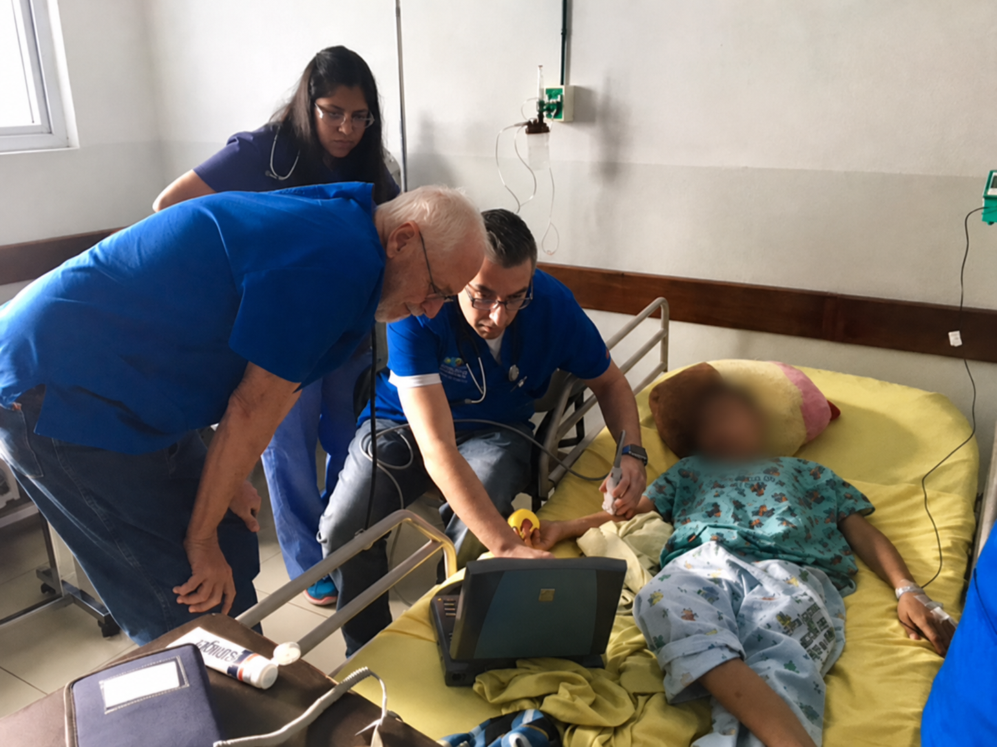 Bedside care during the Guatemala mission