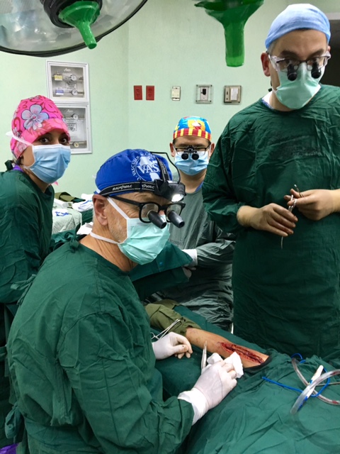 Vascular access surgery during a humanitarian mission